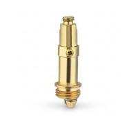 2 Pcs Chrome Pop Up Bolt Basin Waste Sink Plug Replacement - Universal Brass Push Button Pop-Up Bolt for Bathroom Basin, Bathtub & Wash Basin Drain - M8 Top / M16x1.5 Bottom Thread