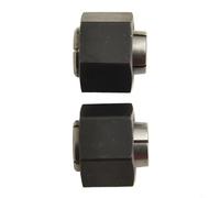 2 Pcs Chuck Collet and Nut Set for DW6214 DW616 Routers, Compatible with 2610906283 2610906287 326286-03 326286-04, 1/2 inch (12.7mm) 1/4 inch (6.3