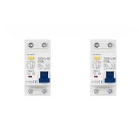 2 pcs circuit breaker, Residual Miniature Circuit Breaker for MCB RCCB RCD Type AAC RCBO DPNL, Rated Current 10/16/20/25/32/40/50/63A, 220V AC (A -10A)