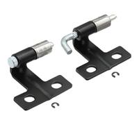 2 PCS CL280-1 Carbon Steel Door Hinge Pin Heavy Duty Switch Control Cabinet Butt Hinges with 120° Angle(Long)