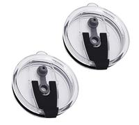 2 Pcs Classic Clear Flip Replacement Lids Eco-Friendly Reusable Non-Slip Replacements Splash Spill Lids for Tumbler Travel Cup(20 oz)