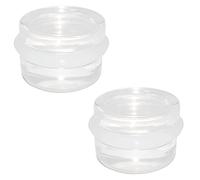 2 Pcs Clear Acrylic Door Stops with Adhesive Back Anti Slip Door Stop Invisible Doorstops Transparent Floor Door Stoppers for Bathroom Bedroom Kitchen Offices