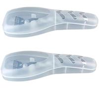 2 Pcs Clear Portable Travel Men Manual Razor Protector Plastic Box Cover Container Storage Shaver Holder Protector Case Organizer Men's Shaver Accessories