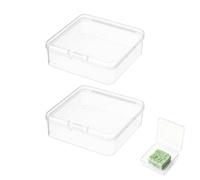 2 Pcs Clear Travel Soap Case With Lid, Waterproof Soap Tin, Leak Proof Square Soaps Container, For Bathroom, Shower, Home, Outdoor Camping, Gym, Fitness, Travel & Daily On-the-go Use