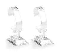 2 PCS Clear Watch Display Stand Wrist Jewelry Bracelet Display Stands Rack Shop Showcase Holder Stretchie Bangle Bracelet Display Stand