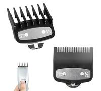 2 Pcs Clipper Guards Compatible with Wahl Clippers - Sizes 0.5 & 1.5, Professional Hair Clipper Attachment Combs for Precision Cutting, Durable & Secure Fit