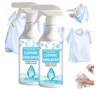 2 Pcs Clothing Emulsifier, Non Ionic Laundry Stain Remover Spray For Clothes Remover For St and Shoes, & Grease Powerful Oil