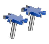 2 Pcs CNC Spoilboard Surfacing Router Bits 1/2 inch Shank 2.5 Inch Cutting Diameter Slab Flattening Router Bit Planing Bit Wood Milling Cutter Planer Woodworking Tool