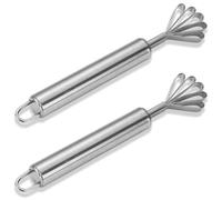 2 Pcs Coconut Meat Scraper,Coconut Scraper, Stainless Steel Coconut Meat Removal Knife,Fish Scaler Remover, Multi-Purpose Planer Peeler Tools for Kitchen