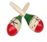 2 pcs Coconut sand hammer percussion instruments Adult party, KTV, concert, band 9.5 * 3in (2 pcs)