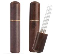 2 Pcs Coffee Distributor with 6 Needles, Stainless Steel, Espresso Distribution Tool, Barista Essential for Perfect Espresso Shots