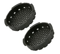2 Pcs Coffee Filter Cap Replacement for Aeropress Filter Cap Compatible with Aeropress Coffee and Espresso Maker,Pressure-Actuated Control Flow Filters Attachment for Aeropress Accessories (Black)