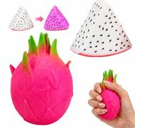 2 PCS Color Changing Dragon Fruit Squishy, Cute Fruit Squishy, Portable Creative Desktop Ornament for Home, Office and Classroom Decor