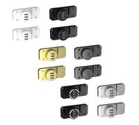 2 pcs Combination Locking with 4 Digit Coded Padlock and Anti-Tamper Security Fixing for Cabinet, Barn Door, Garage Door, Sheds (White Black Silver Gold Gray Luminous)