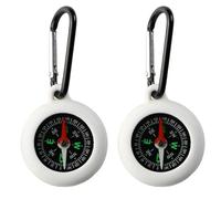 2 Pcs Compass Keyring, Compass Navigation, Pocket Compass, Suitable for Camping and Survival, Keychain for Travel and Adventure