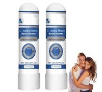2 PCS Compl/ex Men's Nasal Inhaler,Mens/tick Nasal Inhaler,Nasal Inhaler Stick for Men-Refreshing Body Care & Energy Boosting,Portable Inhaler for Instant Vitality