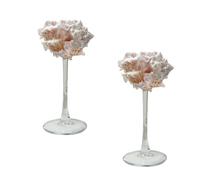 2 Pcs Conch Shell Wine Glasses, Seashell Wine Glasses, Wedding Wine Cup, Martini Goblet Cocktail, for Valentine Birthday Wedding Anniversary Party #02