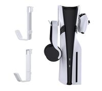 2 Pcs Controller Headset Stand Hanging Hanger for PS5 Pro/PS5/PS5 Slim Digital Drive Console Headphone Hook Accessories for PlayStation 5