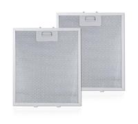 2 PCS Cooker Hood Filter 320 x 260 mm, Universal Metal Grease Filter Aluminum Range Hood Grease Filters Kitchen Extractor Fan Vent Cover Mesh Hood Vent Filter