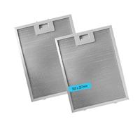 2 Pcs Cooker Hood Filter Aluminum Hood Grease Filter 267 x 305mm 5-Layer Universal Extractor Fan Extractor Fan Filters for Many Leading Range Hoods (267x305mm)
