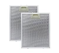 2 Pcs Cooker Hood Filter Metal Grease Filter 320x260mm 5-Layer Aluminum Universal Mesh Hood Vent Filter Fit for Many Leading Brand of Cooker Hood