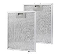 2 Pcs Cooker Hood Filters, Metal Grease Filter, Universal Extractor Fan Filter Mesh Hood Vent Filter, Extractor Hood Filters, Aluminium Kitchen Accessories, Replacement Filters (320 * 260mm)