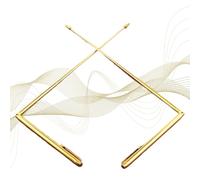 2 PCS Copper Dowsing Rods 22.4'' Accurate Retractable Dowsing Rods with Central Pivot Portable Paranormal Equipment with Hook for Mineral Water Detection.