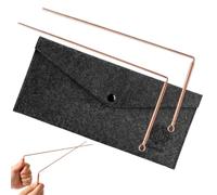 2 PCS Copper Dowsing Rods,99.9% Pure Copper Dowsing Rods Spiritual Use,Rotating Handles, for Feng Shui Surveys, Energy Healing, Ghost Hunting And Locating Water Sources