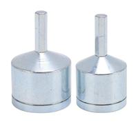 2 Pcs Copper Pipe Drill Cleaner, 1/2 & 3/4 Inch Metal Pipe Cleaning Brush for Drill Machine, Effective Descaling and Paint Removal, Sturdy Alloy Steel Construction
