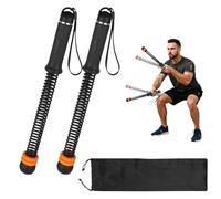 2 PCS Cordless Battle Ropes, Adjustable Weight Gym Ropes, Heavy Duty Workout Rope, Portable Silent Strength Workout Equipment, Weighted Ropeless Training Rope for Home Gym (Black)