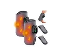 2 PCS Cordless Foot Ankle Massager for Pain and Circulation, 6 Heat Levels 3 Vibration Modes 3 Timer, 3000mAh Rechargeable Foot Heat Massager for Relaxing Ankles Soles Calves