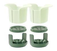 2 Pcs Corer and Slicer, 8 Stainless Steel Blade Cutter Divider Pitter with Ergonomic Non-Slip Handles, Heavy Duty Fruit Cutter Slicer for Up to 3.7 Inches Apples
