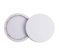 2 Pcs Cotton Painting Frame for Beginner and Pro Artists 20cm | Wooden Stretched Build, White Surface, Four Wrapped Corners, for Gouache and Brushes in Practice Spaces