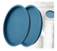 2 Pcs Cover for Ventilation Pipe, Sewer Pipe Plug - Pipe Cap DN 150, End Cap for Exhaust Duct and Vent, to Prevent Inlet of Wastewater