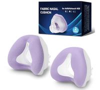 2 PCS CPAP Nasal Cushion Compatible with Resmed AirFit N20 & AirTouch N20, Including 1PC Fabric Nasal Mask & 1PC Velvet Nose Pillow, Great Value CPAP Accessories Supplies by BlessEase, Purple(M)