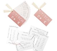2 Pcs Creative Mini Sewing Book, Beginners Embroidery Stitch Book Cards, Simple Sewing Books for Beginners Learn to Sew Embroidery, Elevate Sewing Skills