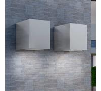 vidaXL Cube Outdoor Wall Lights 2 pcs
