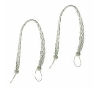 2 Pcs Curtain Tiebacks Curtain Holdbacks Window Tassels Tie Backs Clips Decorative Rope Curtain Holdback Holder, Green, tie backs for curtains 23 Inch 58 cm