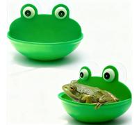 2 Pcs Cute Fish Tank Accessories Frog Dish Holder Decor Terrarium Decor for Tree Frog Toad (1)