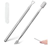 2 PCS Cuticle Pusher Tool Kit,UV Gel Nail Polish Remover Tool for Removing Dead Skin on Fingers, Nail Art