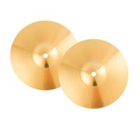 2 Pcs Cymbals Drum Replacement Part Professional Penetration Creative Brass Sturdy Golden