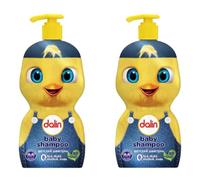 2 PCS Dalin Baby Shampoo Hair & Body Wash 500ml - Tear-Free, Hypoallergenic, pH Balanced, No SLS/Parabens/Soap - Gentle Baby Shampoo & Body Cleanser with Fun Chick Bottle