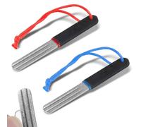 2 Pcs Dart Sharpener Diamond Grinding File, V-Groove Dart Sharpener, Portable Sharpening File for Fishing and Darts Sharpeners