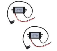 2 Pcs DC 12V to 5V USB C Buck Converter 3A 15W Type-C Right Angle Step-Down Converter Voltage Regulator Car Power Converter Adapter Waterproof