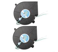 2 PCS DC Brushless Blower Fan, 12V Cooling Air Blower Fan Turbo Centrifugal BBQ Blower For Inflatables BBQ Picnic Camping Heating Equipment, 97 * 94 * 65mm