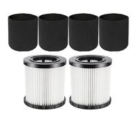 2 PCS DCV580H DCV581H Replacement Filter for DCV580H (Cordless) DCV581H DCV5801H 20V Wet/Dry VAC, With 4 PCS Foam Sleeve Filter