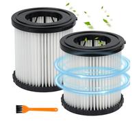 2 Pcs DCV580H DCV581H Vacuum Replacement Filter Compatible with DeWalt DCV5801H 20V MAX Battery Wet Dry VAC Vacuum Filter, Reusable and Washable