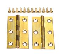 2 Pcs Decorative Cabinet Hinge 1/1.5/2/2.5 inch Furniture Hardware with Screws(2 inch 50x27mm)