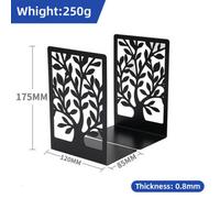 2 Pcs Decorative Heavy Duty Metal Bookends Book Ends 6.7'' Office Stationery
