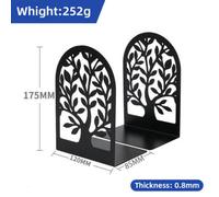 2 Pcs Decorative Heavy Duty Metal Bookends Book Ends 6.7'' Office Stationery